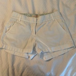 J. Crew White Shorts Size 0